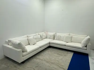 Perfect condition west elm corner sofa