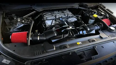 R performance dual performance direct air intake kit for the Range Rover Sport V6 3.0 Supercha