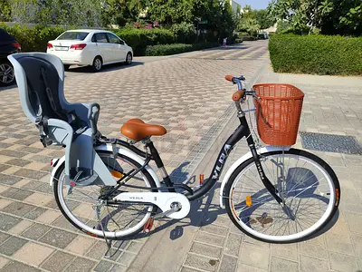 City Cruiser bike with baby seat