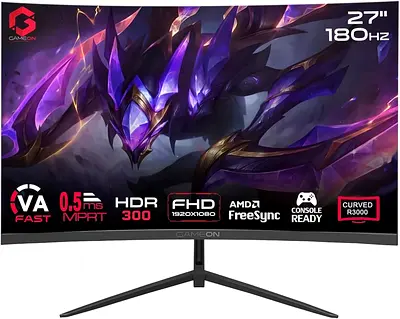 GAMEON 27” Curved Gaming Monitor, GOC27F180VA
