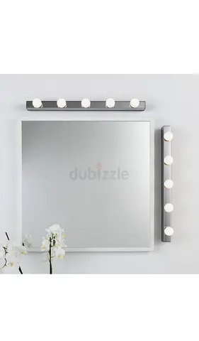 Ikea vanity light bar set (mirror lights) — chrome plated