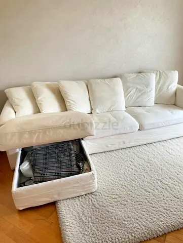 Ikea gronlid L shape sofa bed with mattress