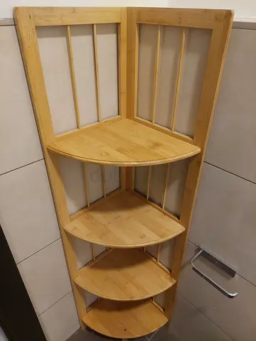 Bathroom angle shelf