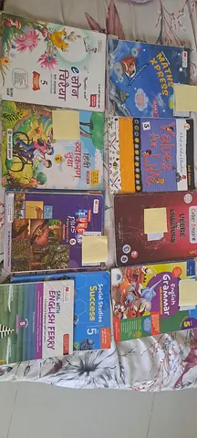 Set of Class 5 Primary School Textbooks  Workbooks (10 books) - English  Hindi