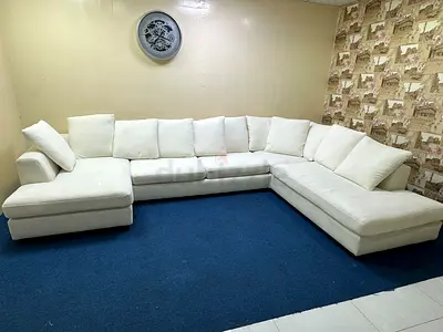 White color the one brand Ushape sofa