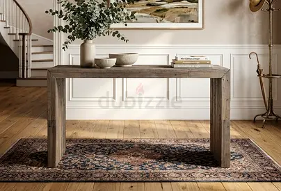 West elm  wooden console