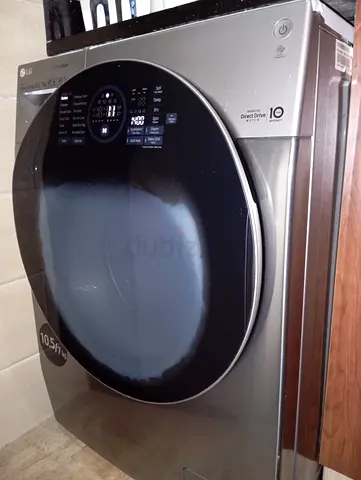 LG 10.5kg Front-Load Washer - Direct Drive (Silver)