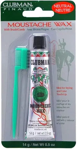 Clubman Moustache/Beard Wax Neutral (14 Grams)