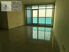 Two bedrooms and a living room with sea views in Ajman Corniche Residence Towers, spacious area