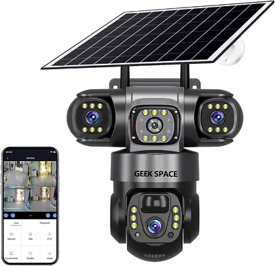 My Solar Wi-Fi PTZ Outdoor Security Camera - Good Condition