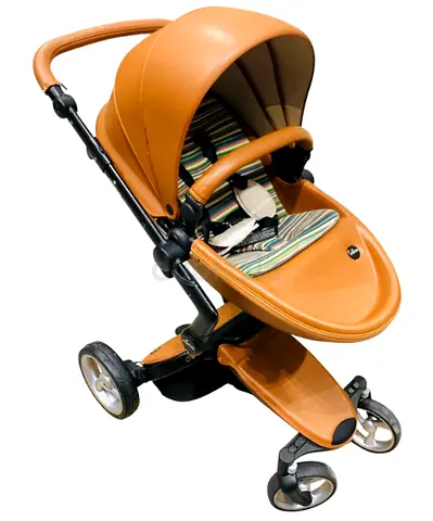 Mima Xari Max 2-in-1 Convertible Stroller + Bassinet - Camel / Black