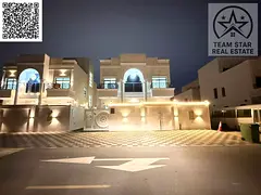 Luxury classic villa for rent in Al Zahia, Ajman – 6 master bedrooms with a spacious roof and a pr