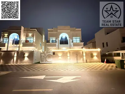 Luxury classic villa for rent in Al Zahia, Ajman – 6 master bedrooms with a spacious roof and a prime location near Sheikh Mohammed Bin Zayed Road