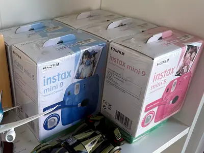 Fuji instax camera mini9 with expired films