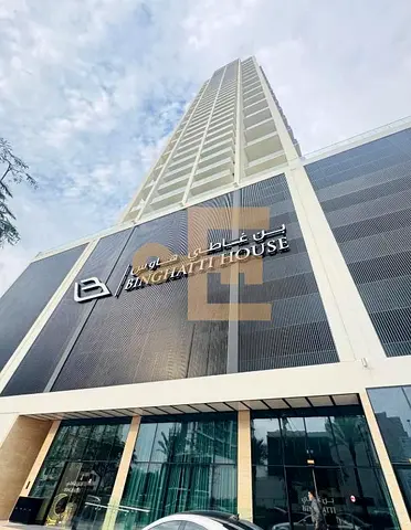 1BR Apartment | Binghatti House JVC | Balcony | Skyline View