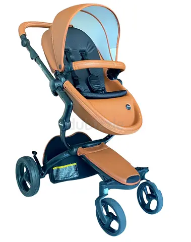 Mima Xari Max 2-in-1 Convertible Stroller + Bassinet - Camel / Black
