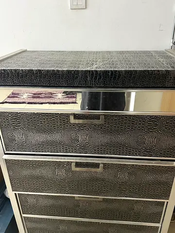 Stylish Black Decorative Chest of Drawers