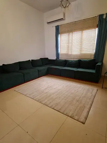 Olive color U-shaped sectional sofa - 8 seater clean condition