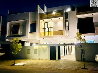 فيلا بسعر شامل رسوم التسجيل والتمليك على الشارع الرئيسي جاهزة للسكن في أرقي مناطق عجمان تملك حر لجميع الجنسيات