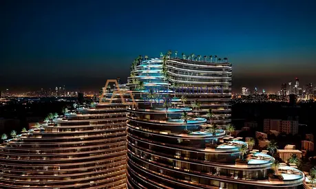بن غاطي سكاي فليم يوجد سعر الكاش 100000 درهم للغرفه وصاله للاستديو 550 الف درهم