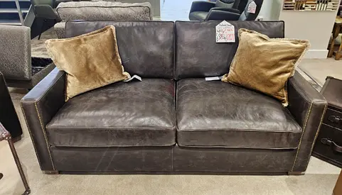 TIMOTHY OULTON Marina Home Viscount William Sofa 3 seater sofa 222 cm/ 87 inch camel genuine leather