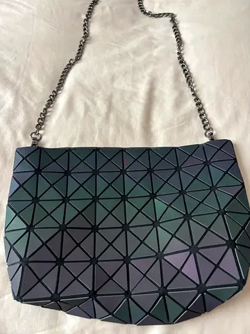 Handbag (Soft Textile) Blue colours with Metal Strap