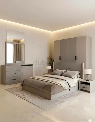 New Bedroom Set — Bed With Mattress Wardrobe, Dresser  Nightstands
