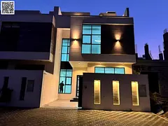 Villa with all registration and ownership fees included, ready to move in, in one of Ajman's mos