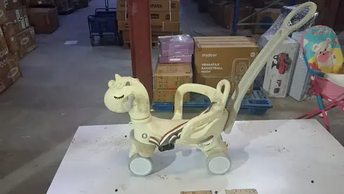 Toddler Ride-On Pony with Push Handle