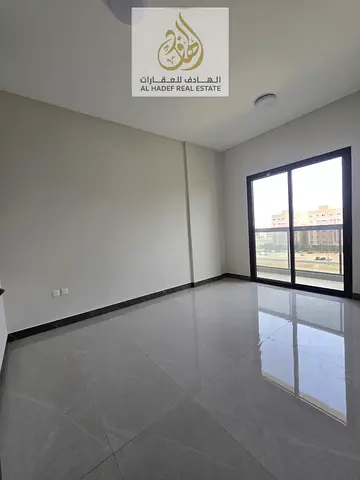 A brand-new apartment (first tenant) is available for annual rent in Al Jurf 3, located in a prime area with easy access to Dubai and Sharjah, and clo