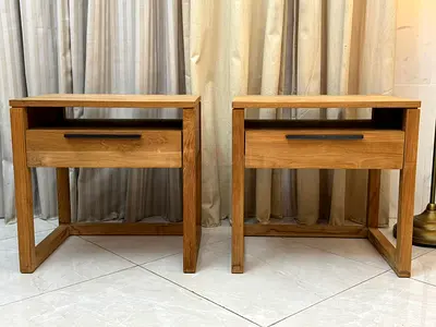 Crate and barrel Nightstand Linea II Natural