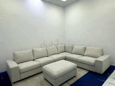 Like new condition IKEA vimle lshape sofa with footstool