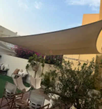 Rectangular outdoor shade sail canopy (5x4m)