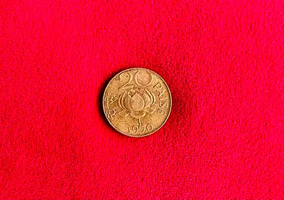 1970 Year Rare vintage Indian coin 20 paise