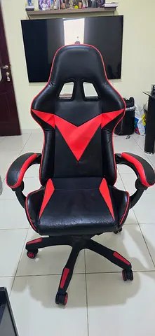 My black  red gaming/office chair — ergonomic, good condition