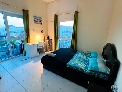 Private fully furnished room for single (Vegetarian) only in Mankhool