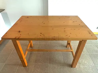Solid Pine Rectangular Bar Table - Light Use