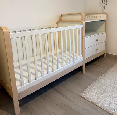 IKEA Baby Cot + Changing Table + Mattress