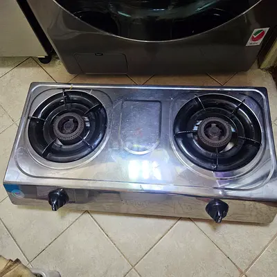My 2-Burner Stainless Steel Gas Stove - Working
