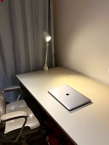 Desk sit/stand, beige/white, 160x80 cm