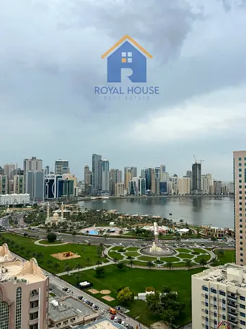 For sale: One-bedroom apartment with a living room and a parking space. Location: Al Majaz 2