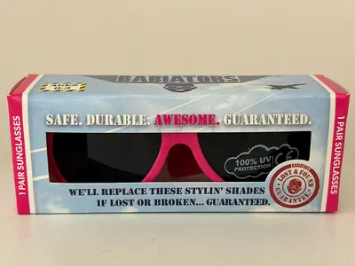 Babiators Kids Sunglasses 0-3yrs Bright Pink BRAND NEW
