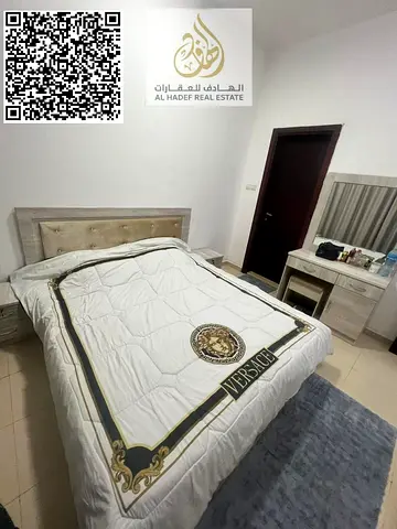 One bedroom and living room with brand new, neatly arranged furnishings Exceptional cleanliness and comfortable, modern design AED 4000 (all bills a