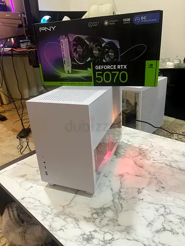 PNY GeForce RTX 5070 (new) + white mini-ITX case — bundle
