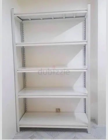 White Metal 5-Shelf Storage Rack -