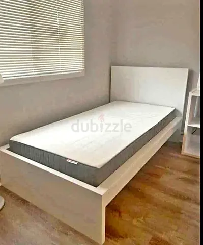 Ikea malam single bed (90*200)with an IKEA mattress ✨