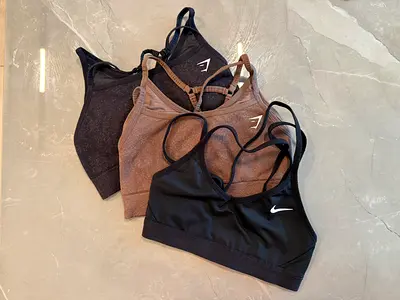 3x Nike and Gymshark Sports Bras Set | Size XS
