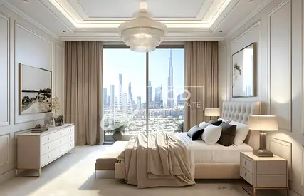 استوديو مفروش | إطلالات على الأفق والمارينا | برج سكاي جيت JVT