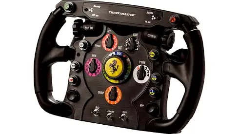 Thrustmaster 300rs with Ferrari weel add on.