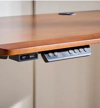 Adjustable height study/computer desk - height range 75-120